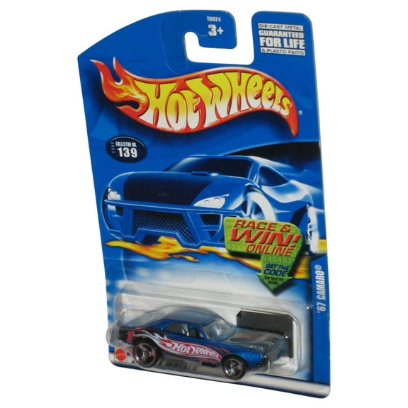 Hot Wheels Blue '67 Camaro (2001) Mattel Die-Cast Toy #139