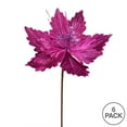 thumbnail image 3 of Vickerman 12" x 16" Mauve Poinsettia Artificial Christmas Spray. Includes 6 sprays per pack., 3 of 3