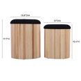 thumbnail image 6 of Sagano Black Nesting Storage Ottomans - Set of 2, 6 of 6