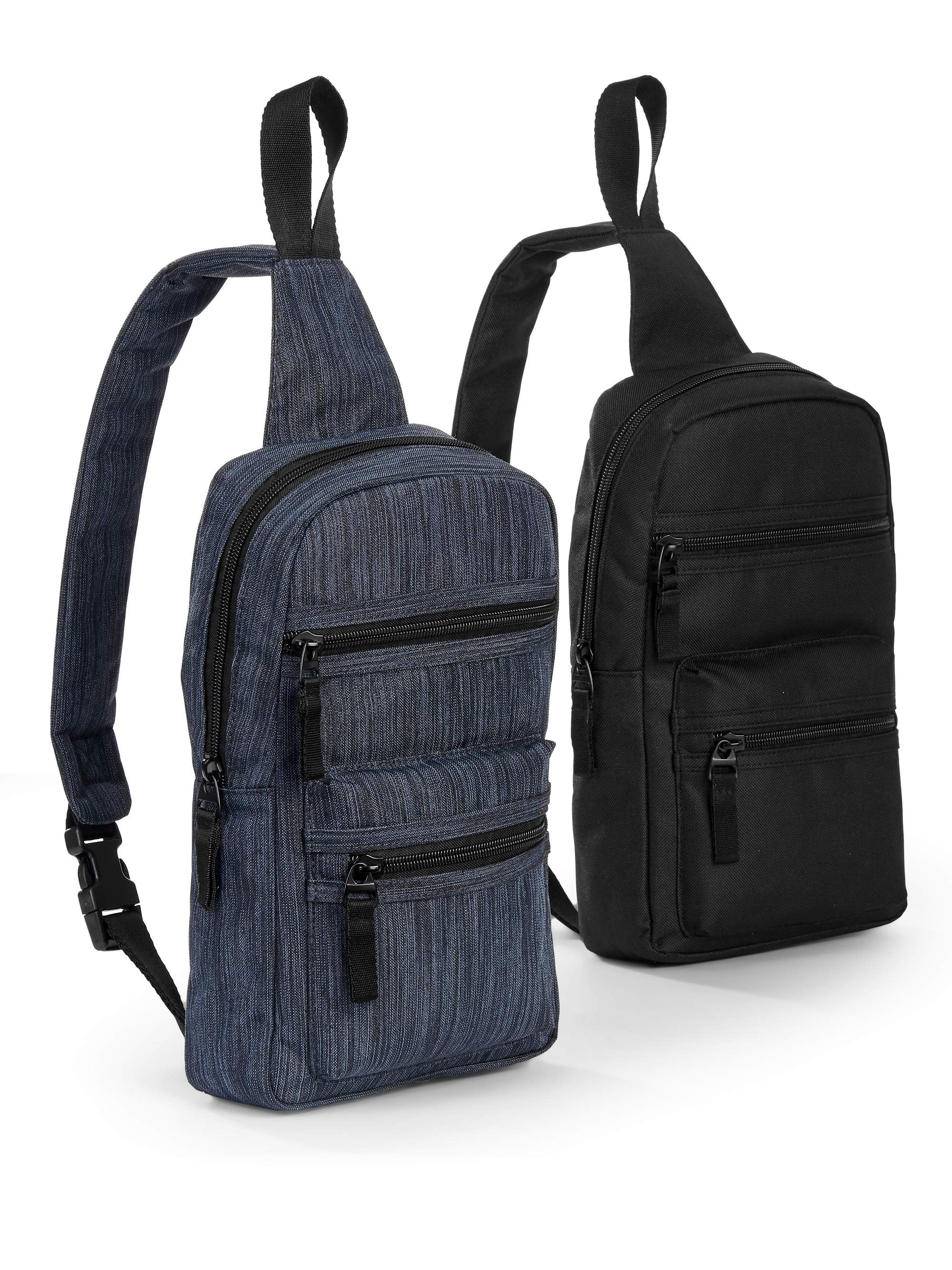 No Boundaries Nylon Sling Bag, 2Piece Set