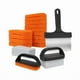 thumbnail image 2 of Set de limpieza teppanyaki de 19 piezas, set de cocina para teppanyaki, set de limpieza de parrilla, para cocina, fácil de limpiar, metal resistente, diseño 2 niveles, portátil, para hogar,, 2 of 7