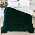 Exclusivo Mezcla Queen Size Sherpa Fleece Bed Blanket, Ultra Soft and