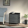 thumbnail image 2 of TKOOFN 2 Chest Drawers Dresser, Wood Top Organizer Unit Fabric Drresser for Bedroom, Closets, Dorm Room, Living Room, 2 of 8
