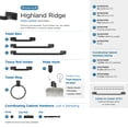 thumbnail image 5 of Amerock Highland Ridge Matte Black 9 inch (229mm) Towel Bar, 5 of 6