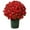 E, variant on VINOIC Scarlet Artificial Mums, Fade-Proof Outdoor Flowers, Garden Patio Decoration Plants