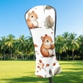 thumbnail image 2 of Golf Head Covers - Squirrel & Pine Cones Design, Premium Waterproof PU Leather, Plush Lining, Fits Driver/Hybrid, Forest-Themed Golf Gift, 2 of 10