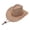 Khaki, variant on Western Cowboy Hat with Windbreak Rope for Men, Wide Brim Linen Sun Hat for Outdoor Travel, Halloween Cosplay Costume, Breathable Fedora Hats for Party