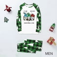 thumbnail image 3 of Green Plaid Gnome Matching Family Christmas Pajamas Matching With Dog Funny Saying “It’s Fine. We’re Fine. Everything Is Fine", 3 of 7
