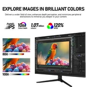 Gawfolk 28 Inch 4K IPS Monitor, 60Hz UHD 3840x2160 Computer Display, HDMI/DP Port, Wall Mount Compatible, Home Office Business