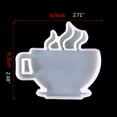 thumbnail image 3 of Coffee Cup Shaped Mold Keychain Silicone Mold Epoxy Resin Casting Mould for Craft Decoration Pendant Jewelry, 3 of 9