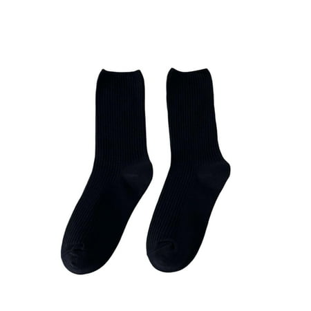 

BueatyH Female Socks 1 Pair Keep Warm Stretch Stylish Warm Sweat Absorption Socks