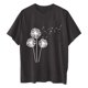 thumbnail image 3 of Camisetas de Manga Corta para las Mujeres Impreso Cuello Redondo Suelto Camiseta, Casual Cuatro Estaciones Blusa para el Hogar, 3 of 3