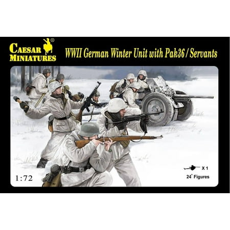Wwii Uniform Set - Caesar Miniatures H97 WWII German PaK 36 & Crew Winter Uniforms 1/72 Scale