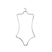 NAHANCO Wire Swimwear Hanger, Black (Pack of 12)