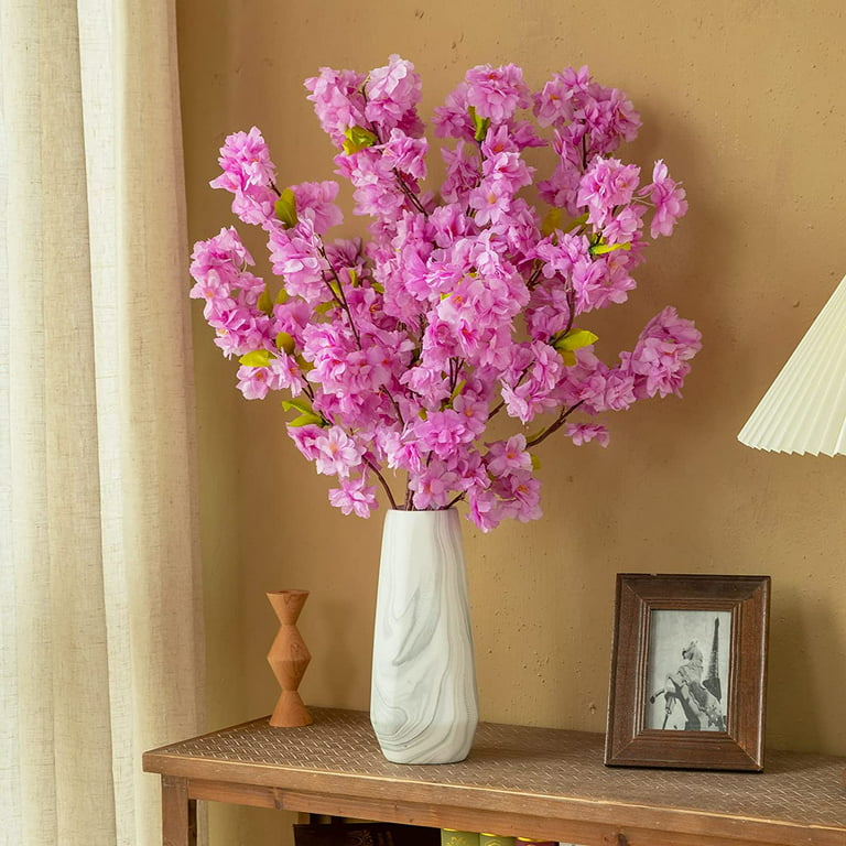 Cherry Blossom Branches in Pink  Faux Flowers for Home Decor