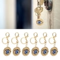 thumbnail image 1 of Rhinestone Eye Keychain, 6pcs Portable Key Chain Pendant Exquisite Elegant Ornament With Carabiner Clip For Hangbag, 1 of 8