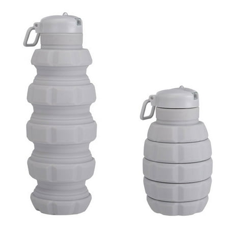

KKCXFJX Silicone Collapsible Water Bottles 500ml Portable Foldable Expandable Water Bottle Sports Cups Leak Proof And Reusable For Outdoor Activities Travel