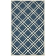 thumbnail image 2 of SAFAVIEH Cambridge Judy Geometric Wool Area Rug, Navy Blue/Ivory, 5' x 8', 2 of 7