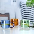 thumbnail image 5 of JGJJUGN Double-layered Colored Glass Cup High Borosilicate Durable Heat-resistant Unique Handblown Tea Coffee Mug for Hot Cold Beverages, 5 of 6