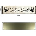 thumbnail image 2 of Christian Prayer Sign - God is Good - Farmhouse Rustic Wall Art Decor Home Office Decoration 4" by 16", 2 of 5
