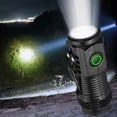 thumbnail image 6 of 2PCS Rechargeable Mini LED Flashlight, Lumen High Bright 3-LED Pocket Light with Clip, IPX4 Waterproof, for Camping, Hiking, Emergency, Car Repairing & Outdoor Use, 6 of 6