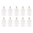 thumbnail image 1 of 10Pcs Mini Borlas Tri-Layered de 1.6" Charm de Bolsa Bohemio Llavero para Proyectos DIY (Blanco), 1 of 7