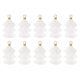 thumbnail image 1 of 10Pcs Mini Borlas Tri-Layered de 1.6" Charm de Bolsa Bohemio Llavero para Proyectos DIY (Blanco), 1 of 7