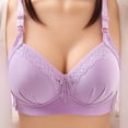thumbnail image 3 of Women Full Coverage Brasiere New Plus Size Fit Adjustable Double No Steel Ring Soft Lined Breathable Bralette Push Up Bras Seamless Fashion Bra, 3 of 3