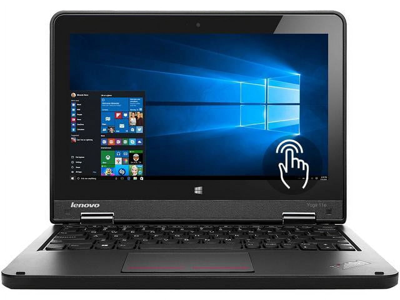 Restored Lenovo ThinkPad Yoga 11E 11.6" Touch Laptop Intel N3450 1.10GHz 4GB 128GB Win10 (Refurbished)