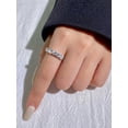 thumbnail image 2 of 1pc Brilliant GlamorousTotal Eternity Band Moissanite Diamond Rings for Women 925 Sterling Silver Engagement Wedding Luxury Fine Jewelry, 2 of 4