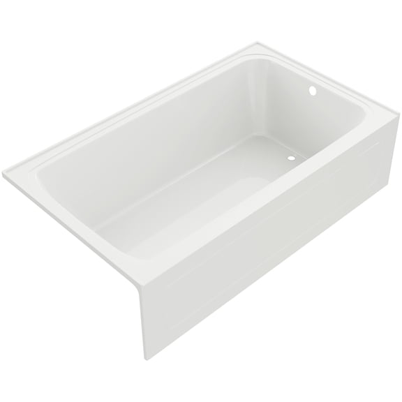 Proflo PFS7242RSKWH Hillsboro 72" X 42" Three Wall Alcove Acrylic Soaking Tub - White
