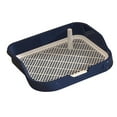 thumbnail image 4 of TOOYFUL Dog Potty Pad Mesh Training Toilet Potty Tray with Protection Wall Every Side Dog Toilet for Small and Medium Dogs Cats Puppy Navy, 4 of 9