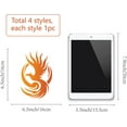 thumbnail image 2 of 4PCS Phoenix Window Decals Static Glass Sliding Door Sticker Clings Vinyl Alert Film Bedroom Bathroom Decals for DIY, 2 of 9