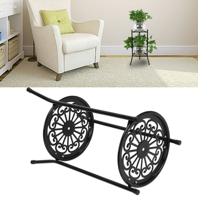 Accesorios de jardín Maceta de metal con soporte para plantas de 2 niveles ANGGREK Otros