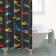 thumbnail image 4 of Cartoon Construction Vehicles Trucks Shower Curtain 36"x72" ,Bathroom Decorative Shower Curtains Set with 12 Hooks,Modern Waterproof Washable Shower Curtain, 4 of 6