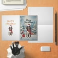 thumbnail image 4 of Merry Christmas English Springer Spaniel Enjoys Woofmas Winter Xmas Holiday 5x7in Folded Greeting Card Springers Dog Lover Gifts Single Note Card with Envelope - 02022, 4 of 5