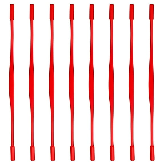 CCOCC 8Pcs Glasses Chain,Silicone Glasses Holder Strap, Sunglass Holder,8.26",Red