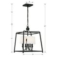 thumbnail image 2 of 2245-BF Crystorama Lighting Sylvan - 4 Light Chandelier-21 Inches Tall and 16 Inches Wide-Black Forged Finish    -Traditional Installation, 2 of 7