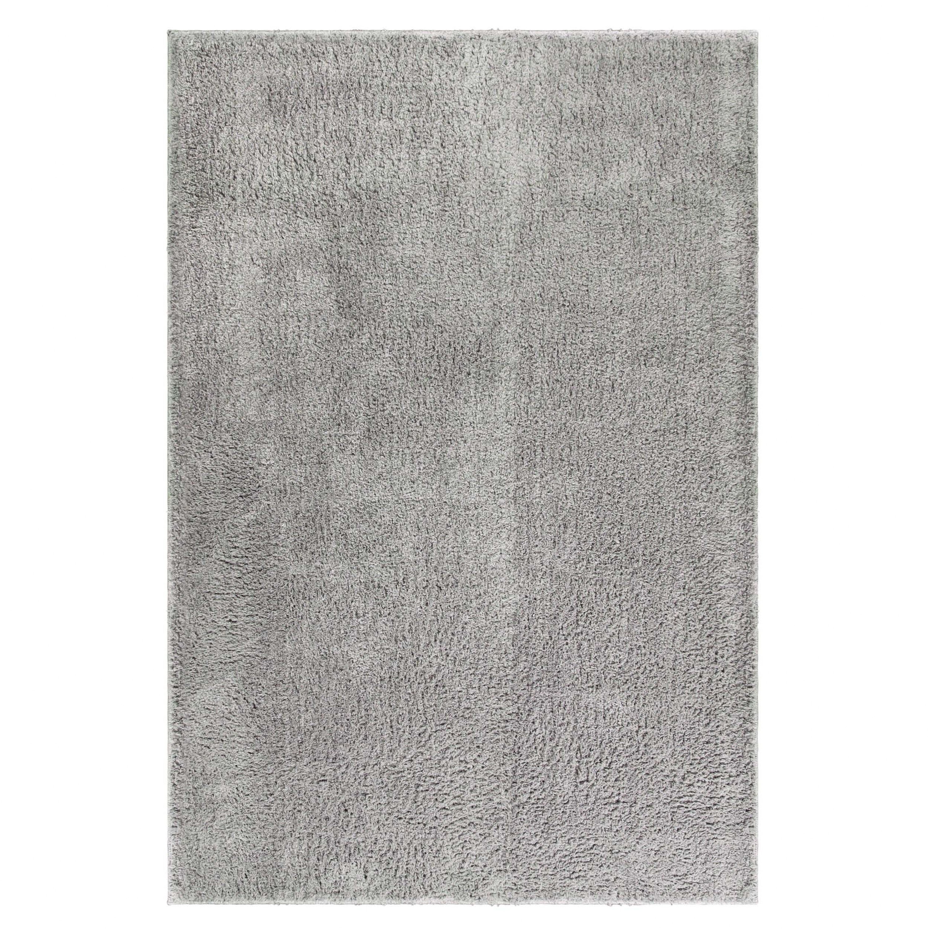 Superior California Shag Non-Slip Indoor Area Rug, 10' x 14', Silver