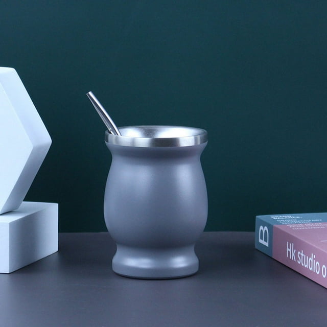 Tasse Mini Légère Portable en Acier Inoxydable Fonctionnelle Pratique Compagnon de Voyage Tasse à Thé