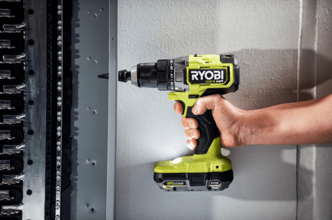 RYOBI RY18DD04 18V 2.0 Ah Battery Powered 1/2 in Drill Driver 750 in lbs 2100 RPM, 2 Piece