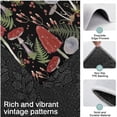 thumbnail image 3 of Red Mushroom Fern Black Pattern Kitchen Rugs Sets Of 3,Kitchen Runner Rugs Non Skid Washable,Decorative Kitchen Floor Mats for Kitchen,Sink,Laundry,17"x30"+ 17"x47" + 17"x59", 3 of 6