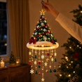 thumbnail image 2 of Brainybites Lighted Santa Hat Chandelier, Warm LED Christmas Hanging Décor, 2 of 9