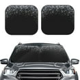 thumbnail image 2 of Fotbe Silver Glitter1 2-Piece Car Windshield Sun Shade | Sun Blocker for Car Windshield | Foldable Automotive Interior Accessories for Sun Protection-Large, 2 of 7