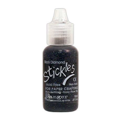 UPC: 0804551931659 | Stickles Glitter Glue black diamond  0.5 oz.  bottle (pack of 6)