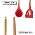 thumbnail image 3 of Sistema del utensilio de cocinar del silicón, utensilios de cocina de las PC de los utensilios 2 de la cocina fijados antiadherentes, 3 of 5