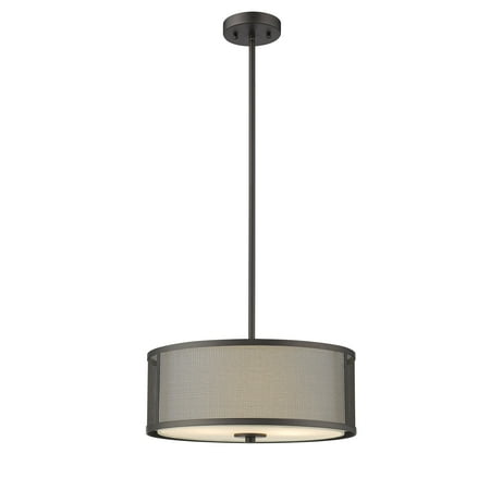 

RADIANCE Goods Transitional 3 Light Rubbed Bronze Ceiling Pendant 16 Wide
