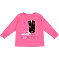 thumbnail image 3 of Inktastic Houston Texas Cowgirl Girls Long Sleeve Toddler T-Shirt, 3 of 5