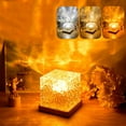 thumbnail image 1 of Xihbxyly Lámpara de Noche Giratoria, Luz de Proyección de Estrellas Colorida, Lámpara de Mesa de Cristal con Control Remoto, Brillo Ajustable, Ideal para Dormitorio, Regalo Romántico, Diseño Único., 1 of 7