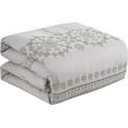 thumbnail image 4 of ESCA 7-Piece Harla Greige Comforter & Sheet Set Bedding Set Breathable, All Season, Soft & Lightweight - Queen Size, 4 of 4